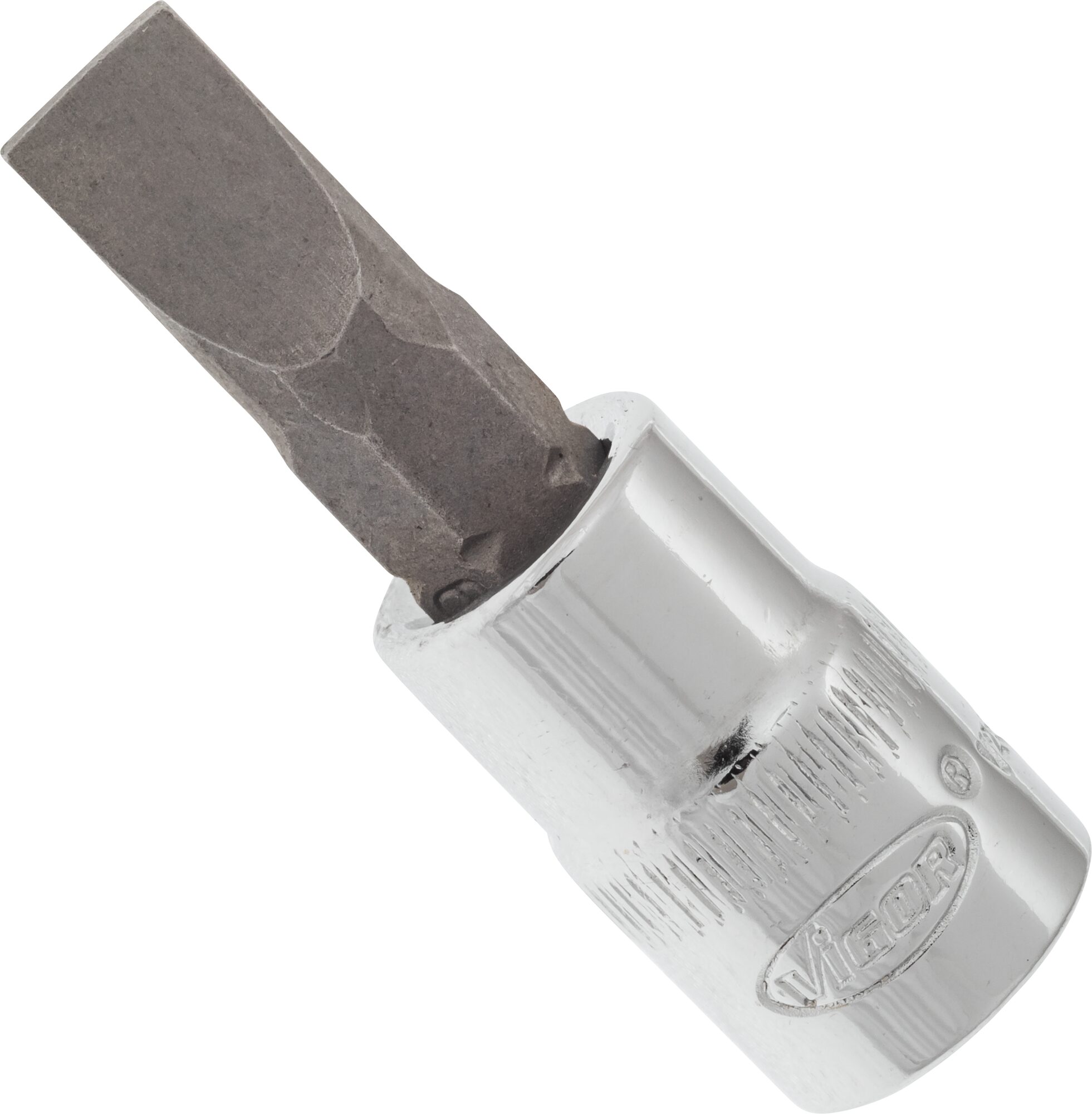 VIGOR Schraubendreher-Einsatz · V2597N · Vierkant hohl 6,3 mm (1/4 Zoll) · Schlitz Profil · 1.2 x 6.5 mm