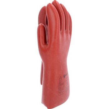 Elektriker-Schutzhandschuh mit mechanischen und thermischen Schutz, Größe 12, Klasse 0, rot