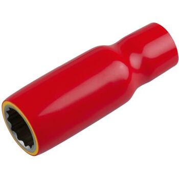 3/8" Stecknuss mit Schutzisolierung, lang, 18 mm