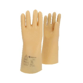 Elektriker-Schutzhandschuh mit Schutzisolierung, Größe 12, Klasse 4, weiß