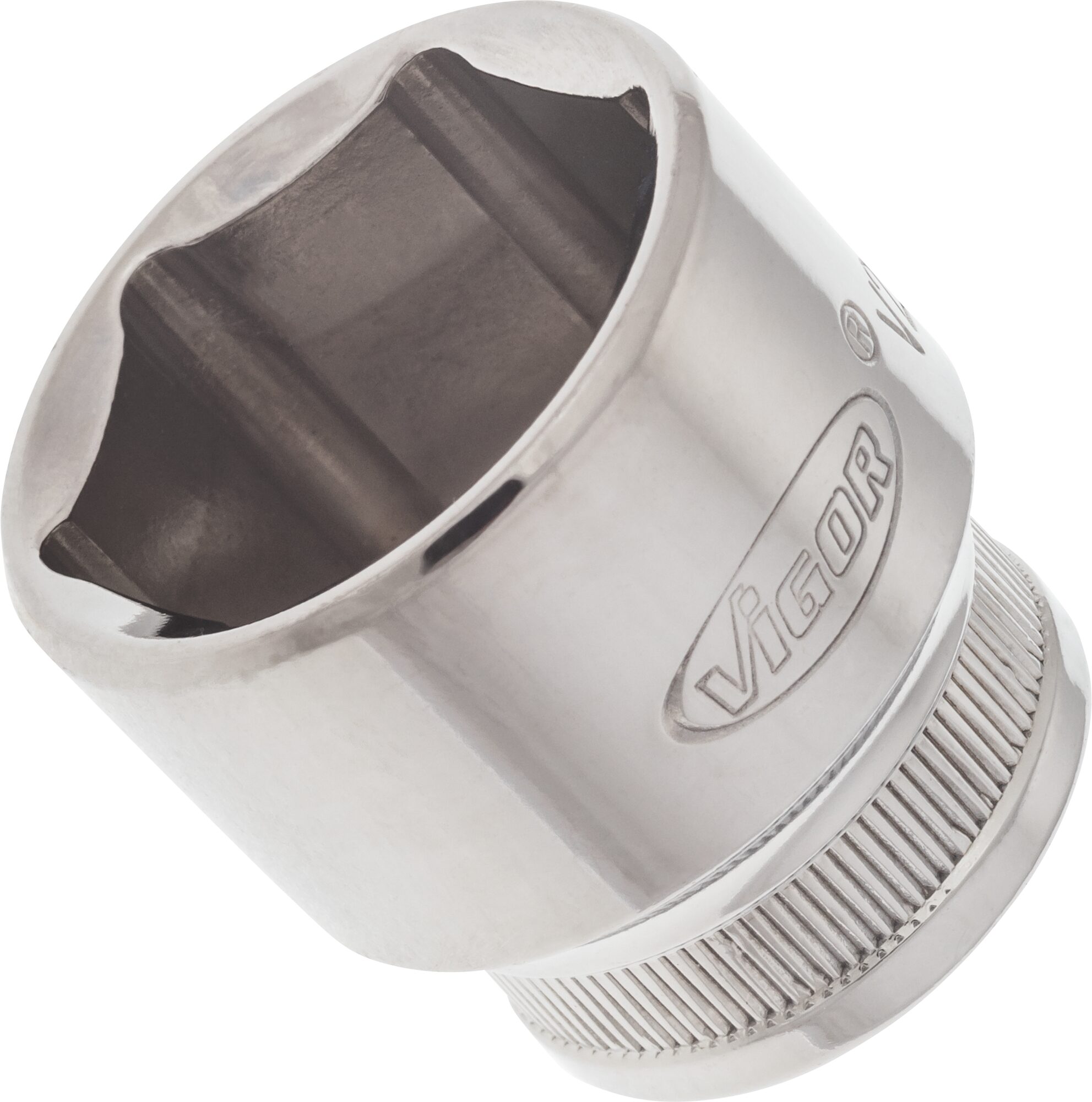 VIGOR Sechskant Steckschlüsseleinsatz · V2261N · Vierkant hohl 10 mm (3/8 Zoll) · Außen Sechskant Profil · 24 mm