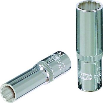 3/8" CHROMEplus 12-kant-Stecknuss, lang, 19mm