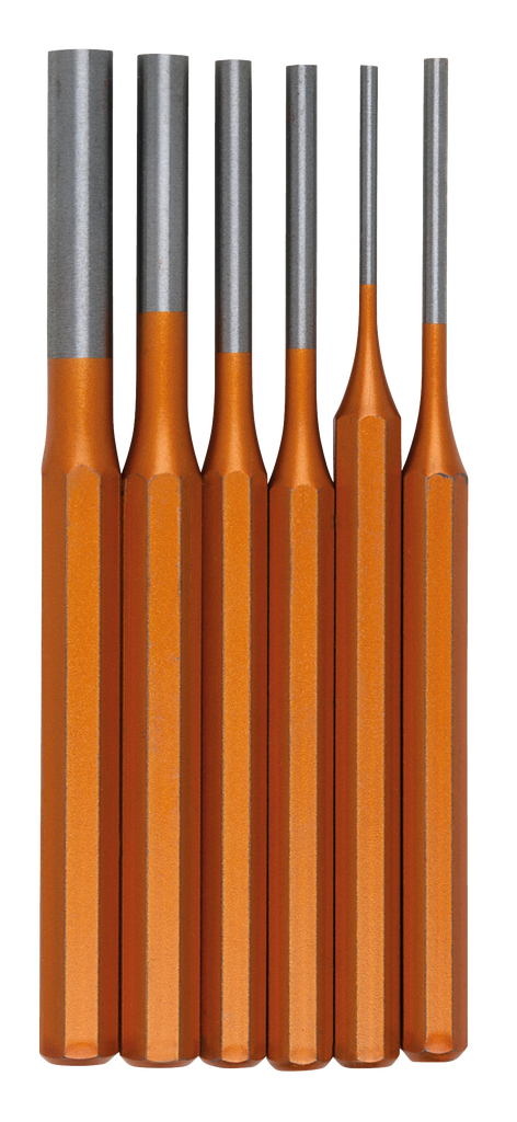 Durchtreiber-Satz, 6-tlg , 3-4-5-6-8-10mm