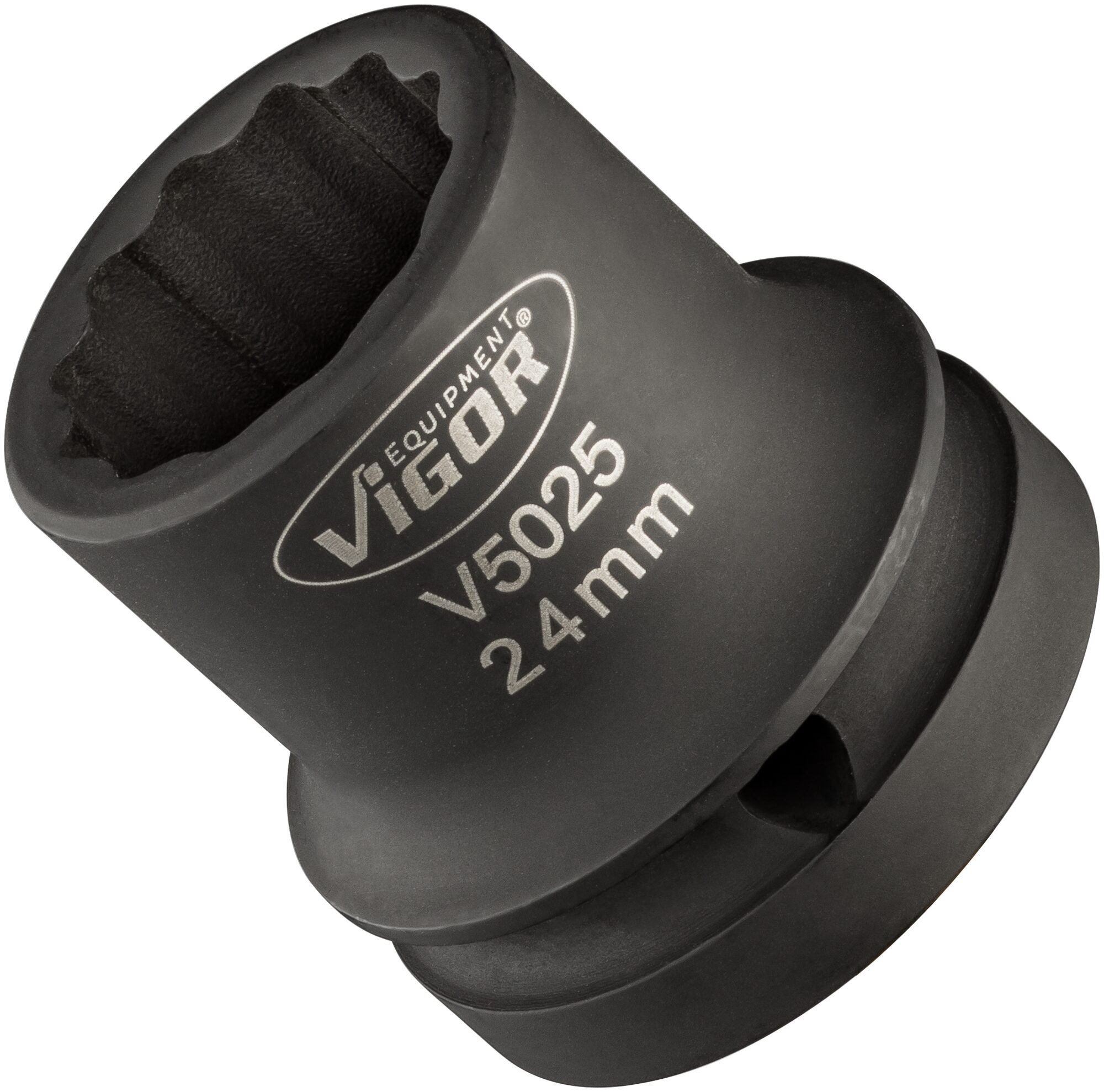 VIGOR Schlagschrauber Steckschlüsseleinsatz · V5025 · Vierkant hohl 20 mm (3/4 Zoll) · Außen Doppel-Sechskant Profil · 24 mm