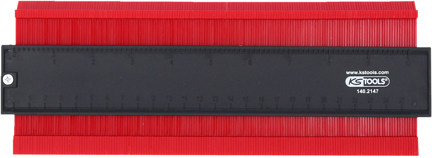 Konturen-Lehre, Kunststoff, 280 mm lang