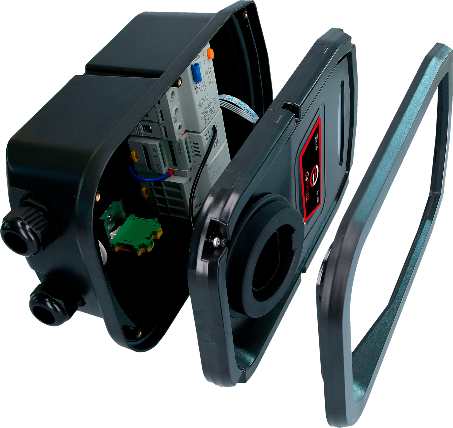 efuturo Wallbox mit Typ 2 Ladekabel, 3 Phasen, bis zu 11 kW, 16 A, 400 V, Mode 3, mit RFID Zugangskontrolle, ohne Stromzähler