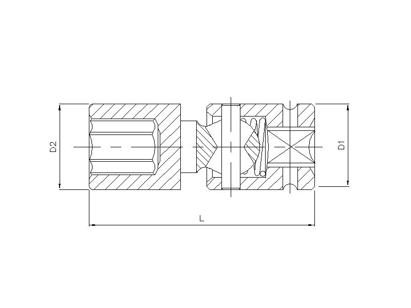 Werkzeug Sonic Kraft-Kardan-Stecknuss 1/2" 18mm 7150218