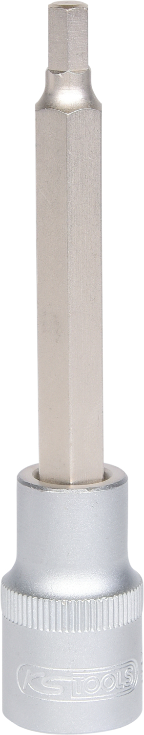 1/2" Bit-Stecknuss Innensechskant, lang, 6mm