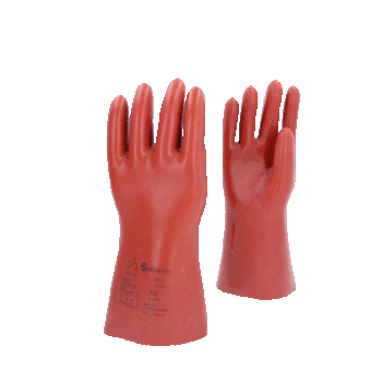 Elektriker-Schutzhandschuh mit mechanischem Schutz, Größe 12, Klasse 1, rot