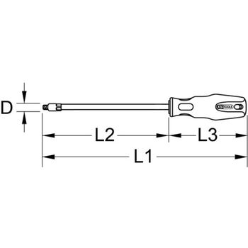 ERGOTORQUEplus® Schraubendreher für Innenvierkantschrauben, #01, 98mm