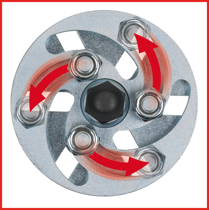 Universal-Riemenscheiben-Abzieher, 3-armig, 30-60mm