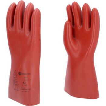 Elektriker-Schutzhandschuh mit mechanischem Schutz, Größe 12, Klasse 1, rot