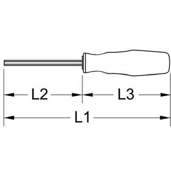 ERGOTORQUEplus Schraubendreher für Innensechskantschrauben, 1,5mm