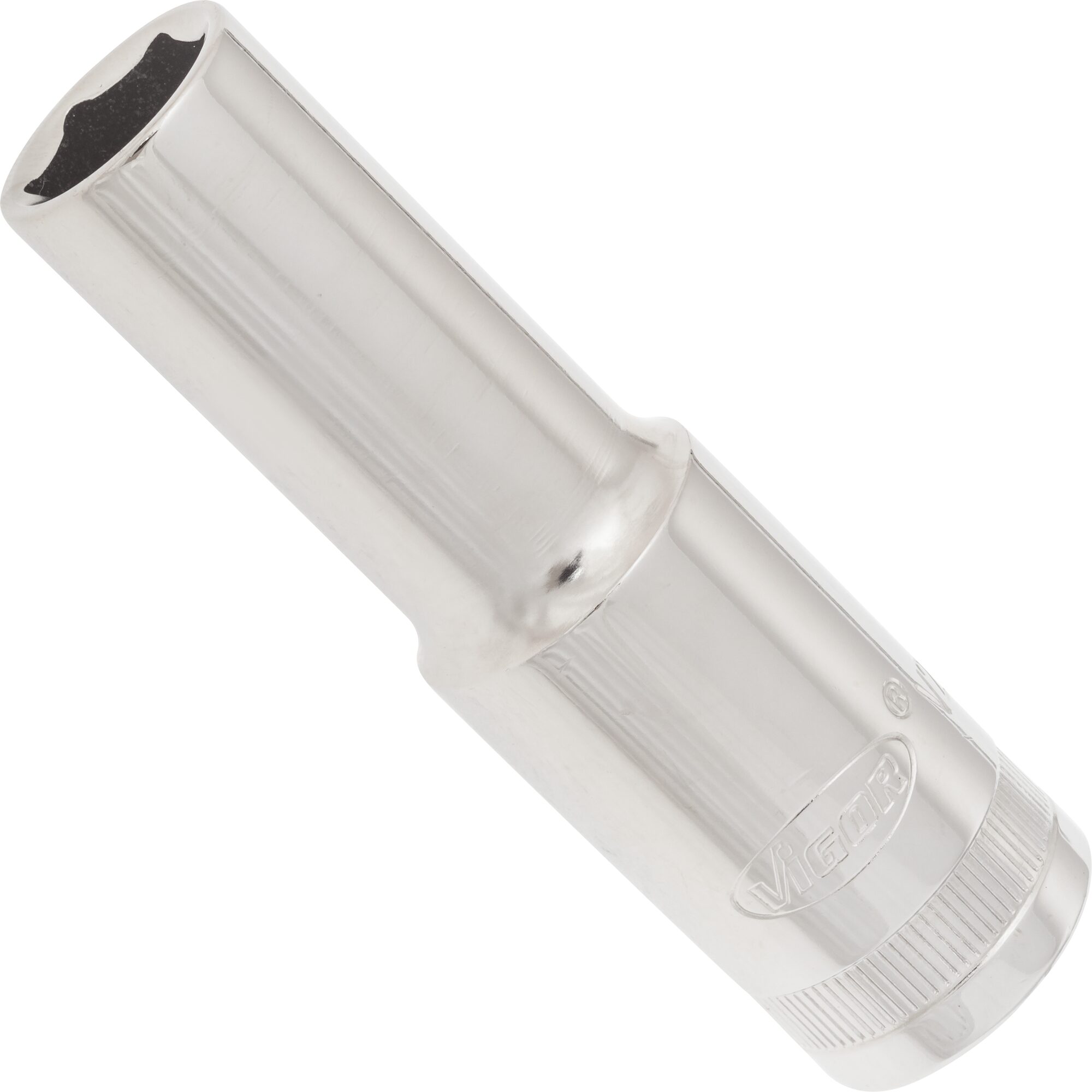 VIGOR Sechskant Steckschlüsseleinsatz · lang · V2581N · Vierkant hohl 12,5 mm (1/2 Zoll) · Außen Sechskant Profil · 12 mm