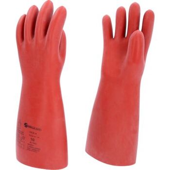 Elektriker-Schutzhandschuh mit mechanischen und thermischen Schutz, Größe 10, Klasse 4, rot