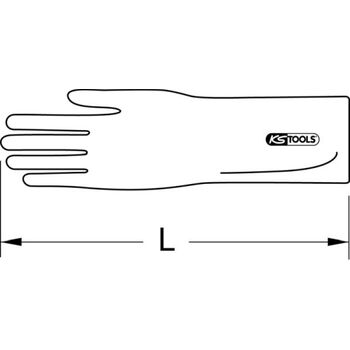 Elektriker-Schutzhandschuh mit Schutzisolierung, Größe 11, Klasse 00, weiß