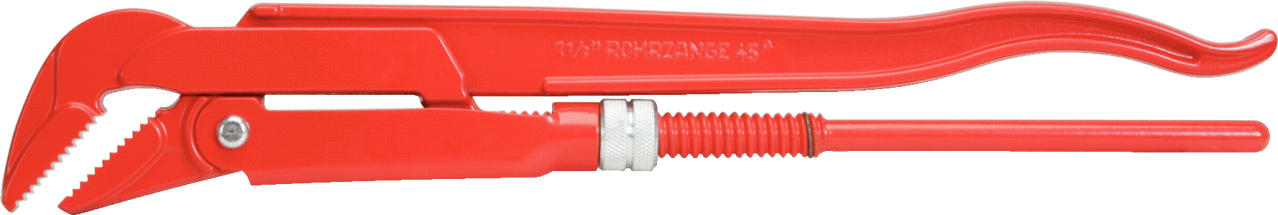 Eckrohrzange, 45° gewinkelt, 1``