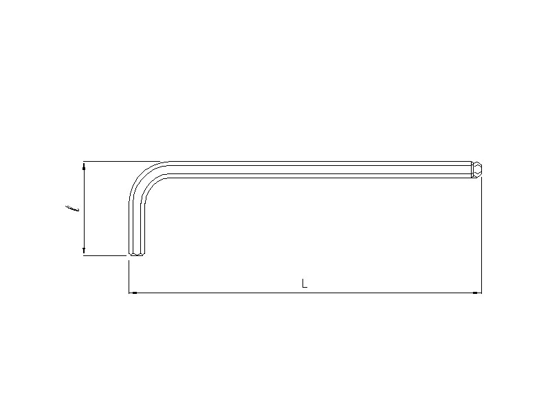 Werkzeug Sonic Innensechskantschlüssel mit Kugelkopf extra lang 6mm 1850306
