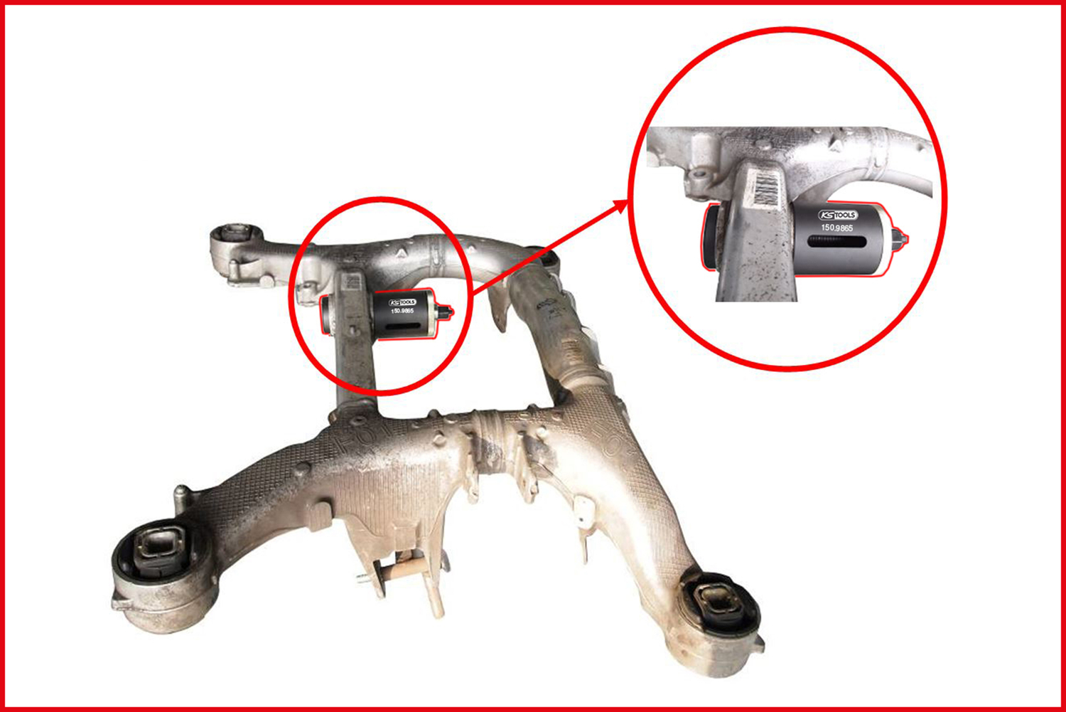 Silentlagerwerkzeug-Satz für BMW Hinterachsträger, 7-tlg