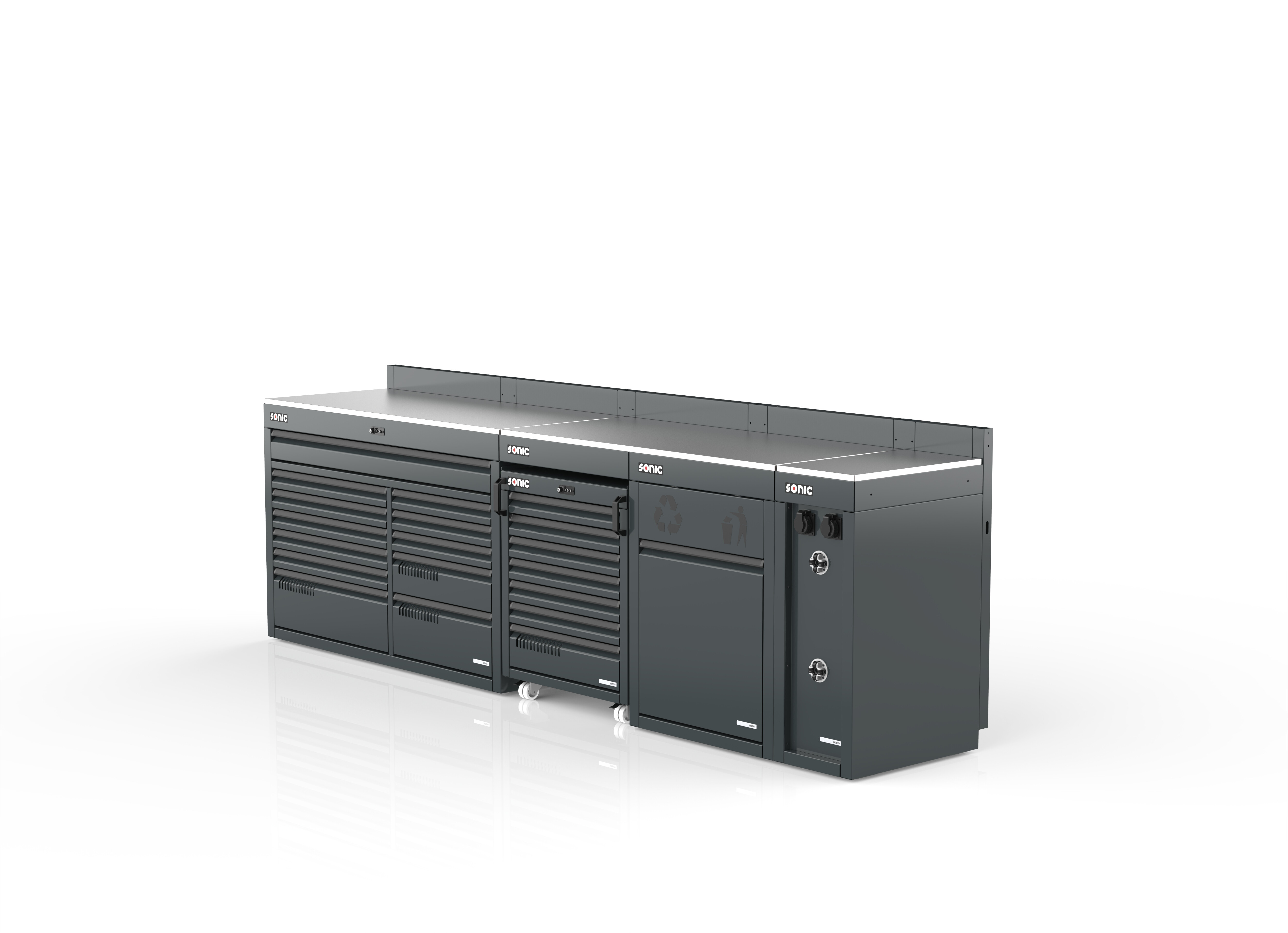 Werkzeug-Ablageschale Sonic MSS+ Schrankwand halb hoch 3340mm 5771108