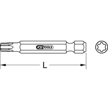 1/4" Torx PLUS Bit, 50mm, IP3