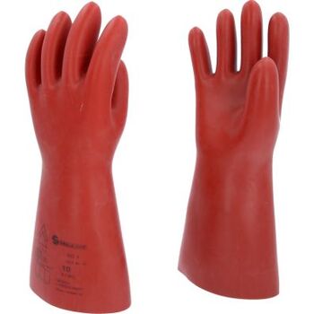 Elektriker-Schutzhandschuh mit mechanischem Schutz, Größe 10, Klasse 3, rot