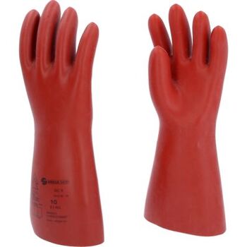 Elektriker-Schutzhandschuh mit mechanischem Schutz, Größe 10, Klasse 3, rot