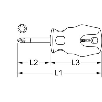 ERGOTORQUEplus Schraubendreher, T20, kurz