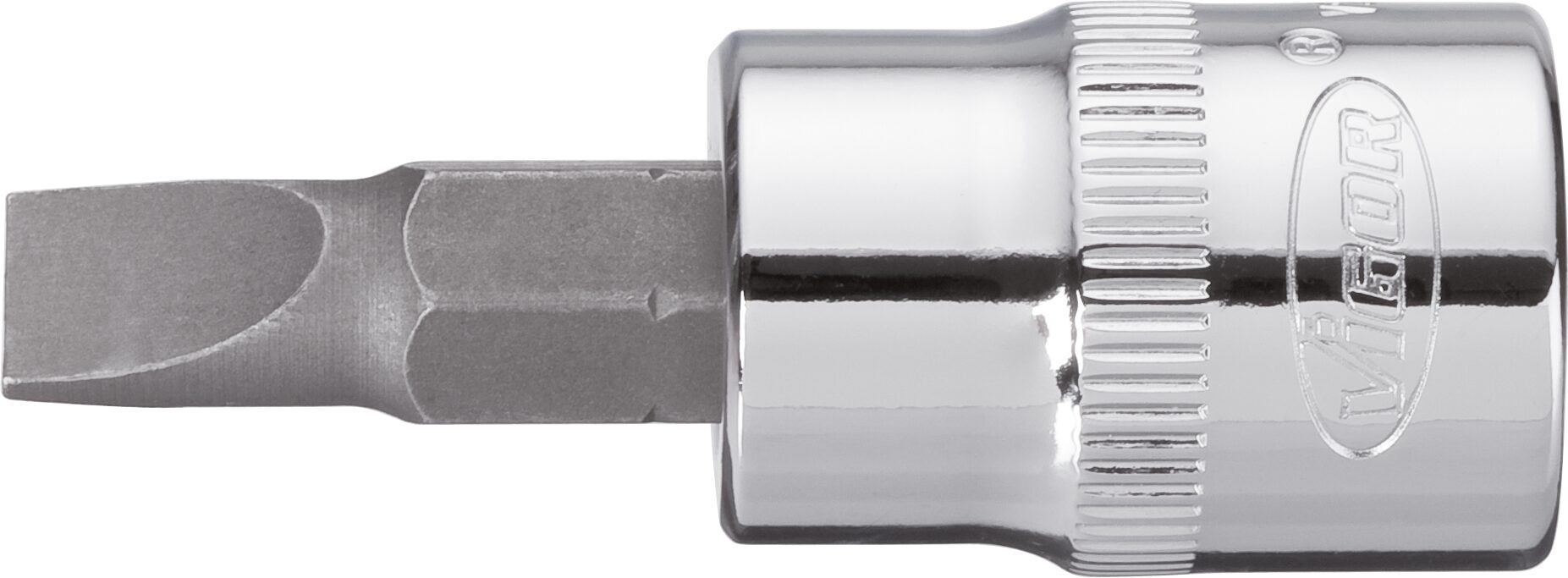 VIGOR Schraubendreher-Einsatz · V2286N · Vierkant hohl 10 mm (3/8 Zoll) · Schlitz Profil · 1.2 x 8 mm
