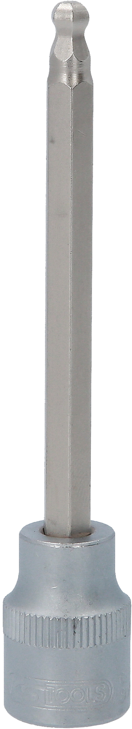 3/8" Bit-Stecknuss Innensechskant mit Kugelkopf, lang, 5mm