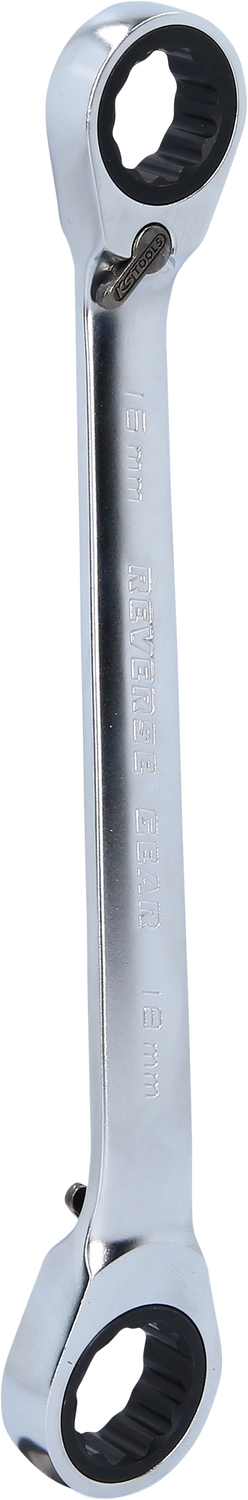 GEARplus Doppel-Ratschenringschlüssel umschaltbar 16x18mm