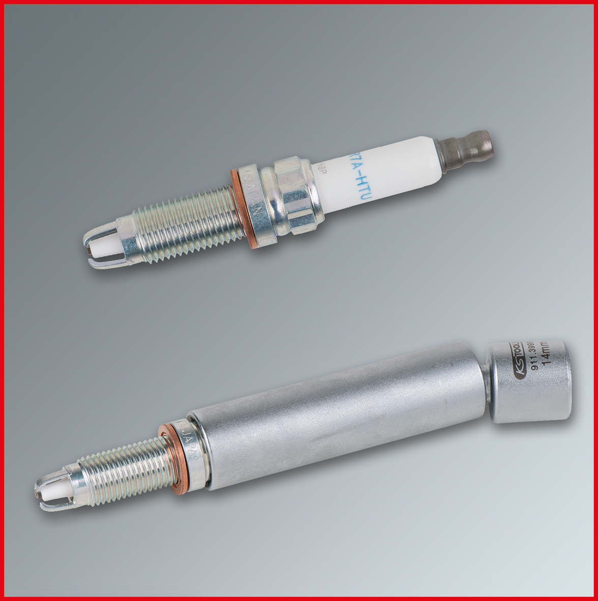 3/8" Spezial-Zündkerzen-Stecknuss für BMW mit Gelenk, 14mm