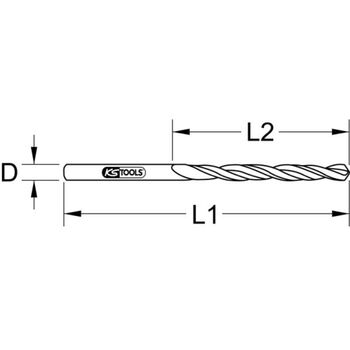 HSS-R Spiralbohrer kurz, 2,3mm, 10er Pack