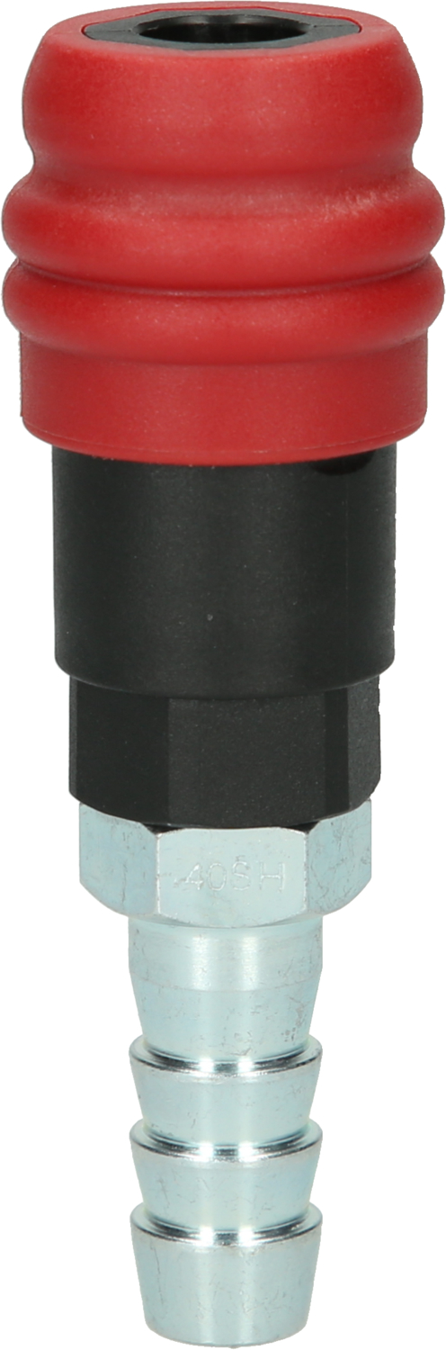2 Stufen-Druckluft-Sicherheitskupplung mit Schlauchtülle, 14,5mm