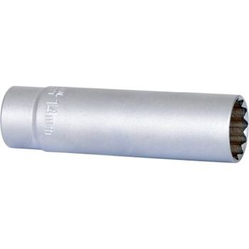 3/8" Spezial-Zündkerzen-Stecknuss, extrem dünnwandig, 14mm