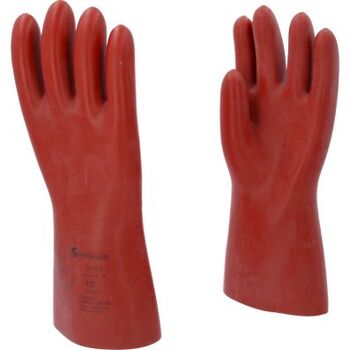 Elektriker-Schutzhandschuh mit mechanischen und thermischen Schutz, Größe 12, Klasse 3, rot