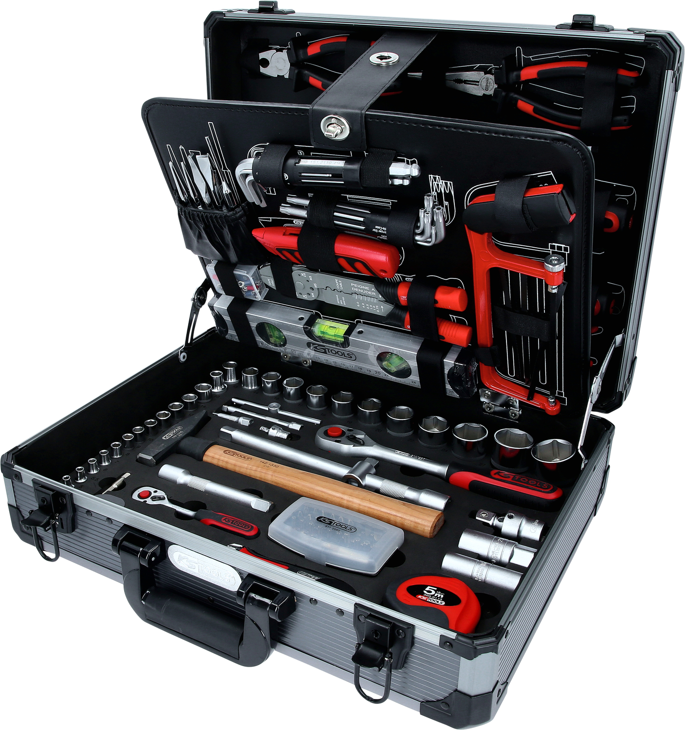 1/4"+1/2" Werkzeug-Satz, 127-tlg