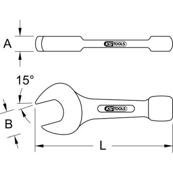 BRONZEplus Schlag-Maulschlüssel 2.5/16"