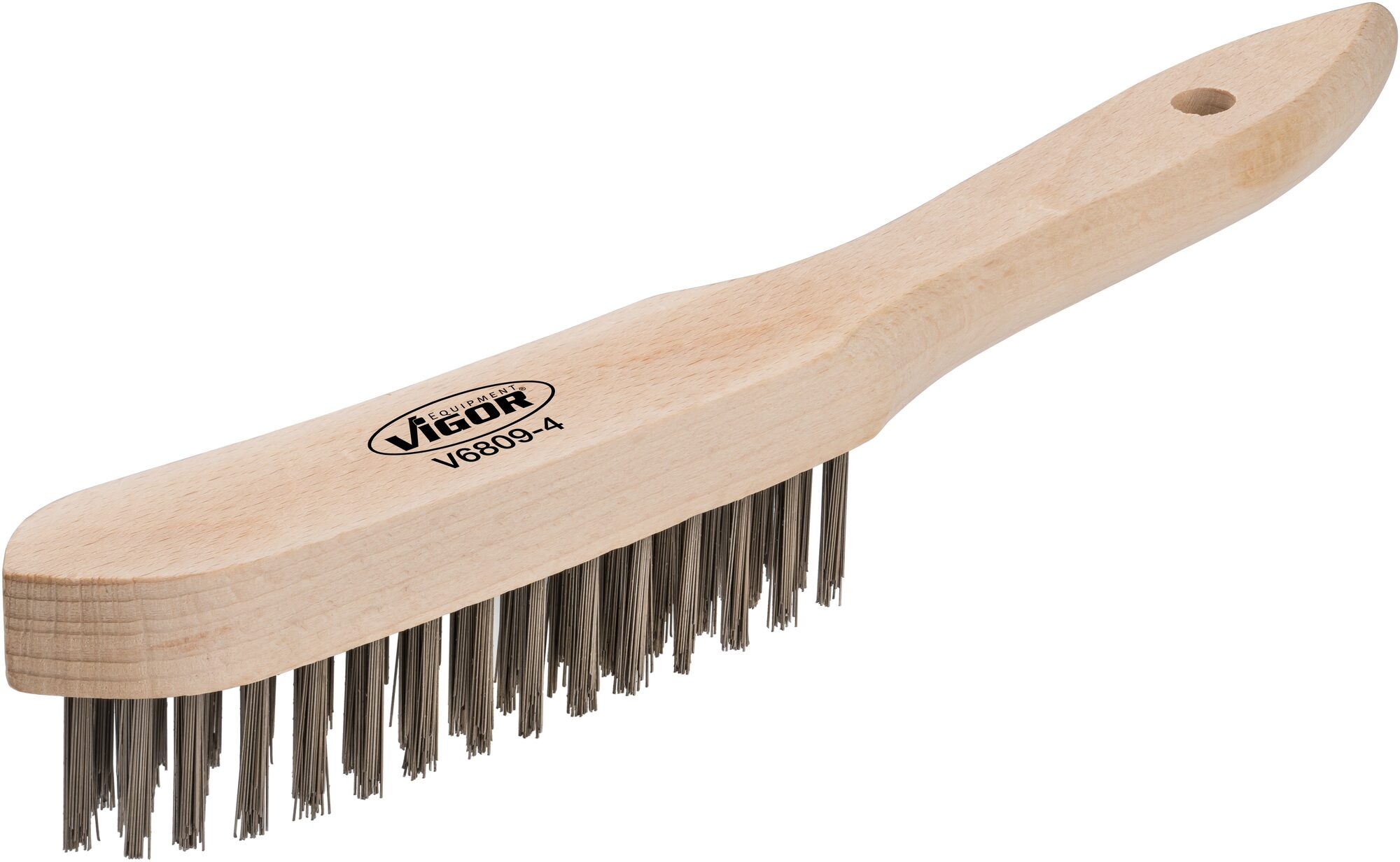 VIGOR Drahtbürste · Stahl · 4-reihig · V6809-4