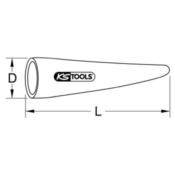 Aufstecktülle mit Schutzisolierung,12mm,L=90mm