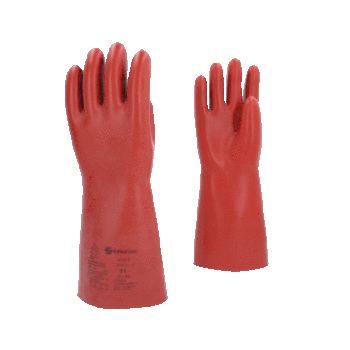 Elektriker-Schutzhandschuh mit mechanischen und thermischen Schutz, Größe 11, Klasse 3, rot