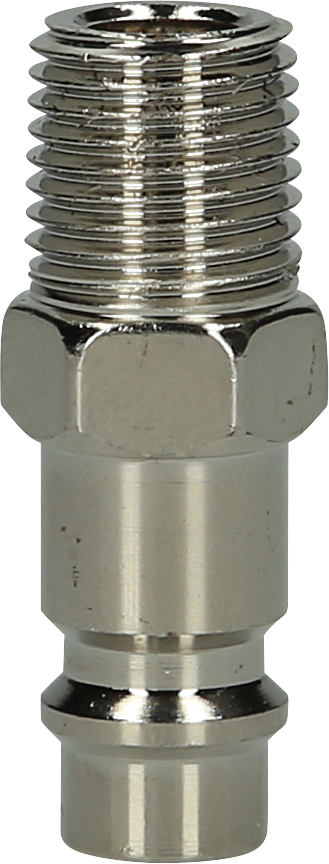 Metall-Stecknippel, 1/4"AG, Europa