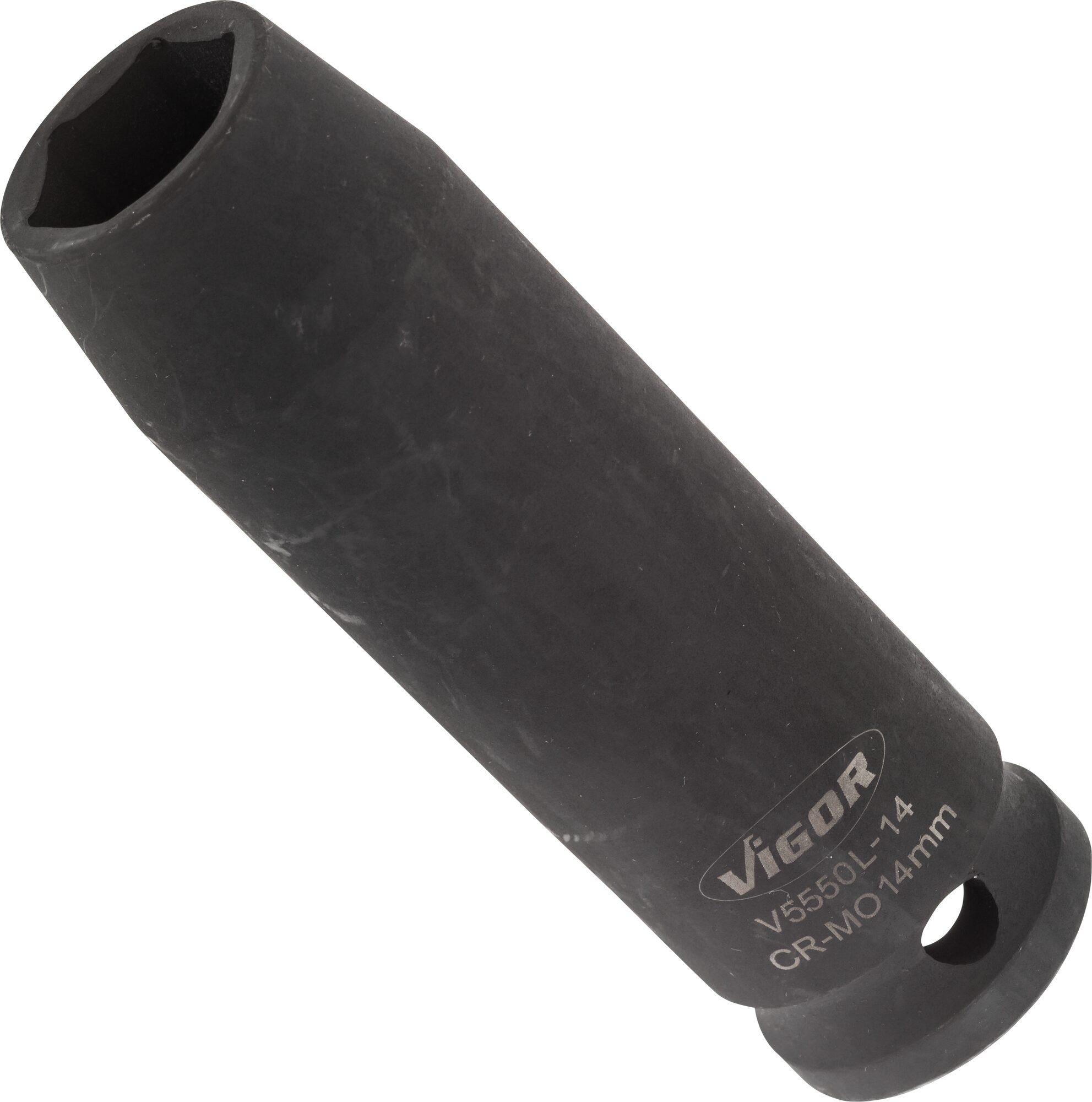 VIGOR Schlagschrauber Steckschlüsseleinsatz · lang · V5550L-14 · Vierkant hohl 12,5 mm (1/2 Zoll) · Außen Sechskant Profil · 14 mm