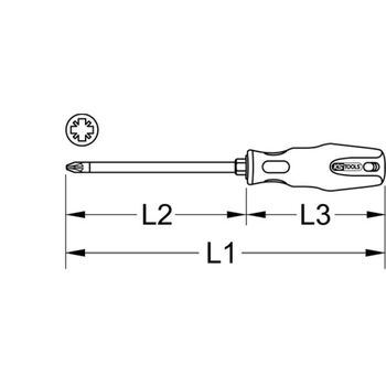 ERGOTORQUEplus Schraubendreher, PZ1, 180mm