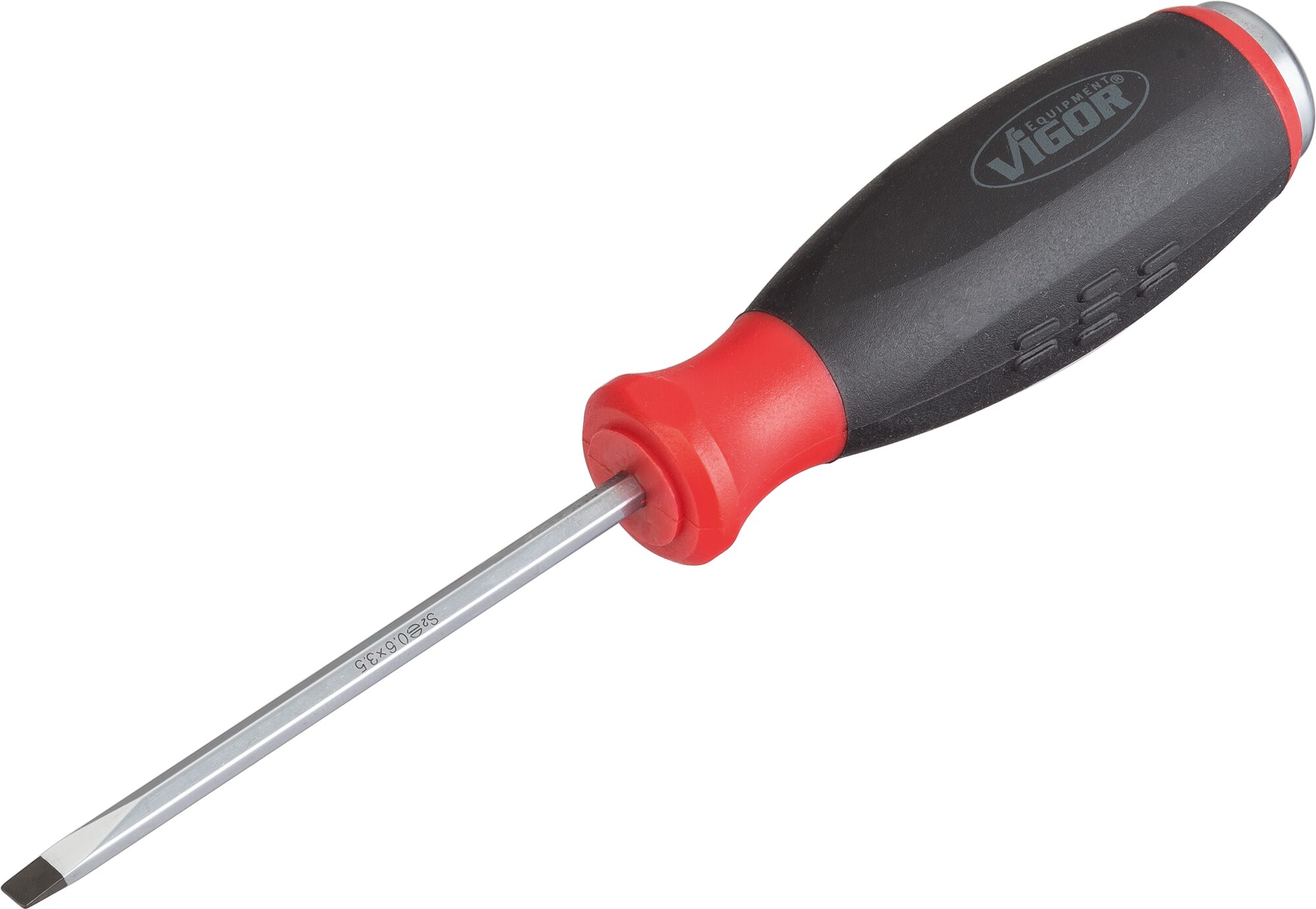 VIGOR Schlitz-Schraubendreher mit Schlagkappe · V3597 · Schlitz Profil · 0.6 x 3.5 mm