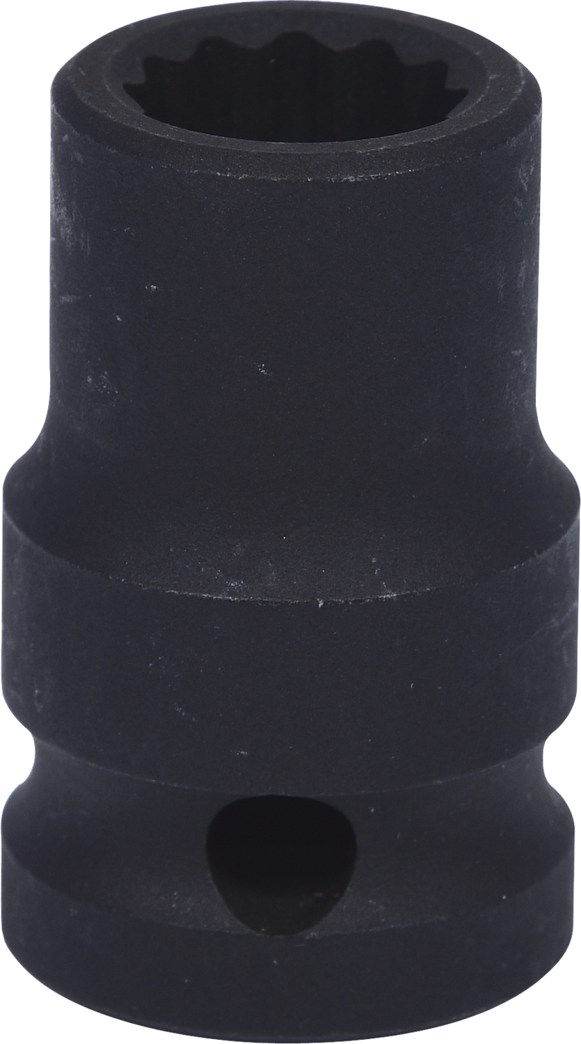 1/2" 12-kant-Kraft-Stecknuss, kurz, 12mm