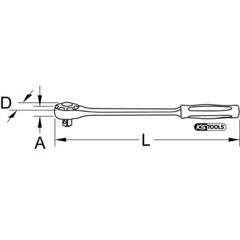 3/4" Umschaltknarre, 72 Zahn