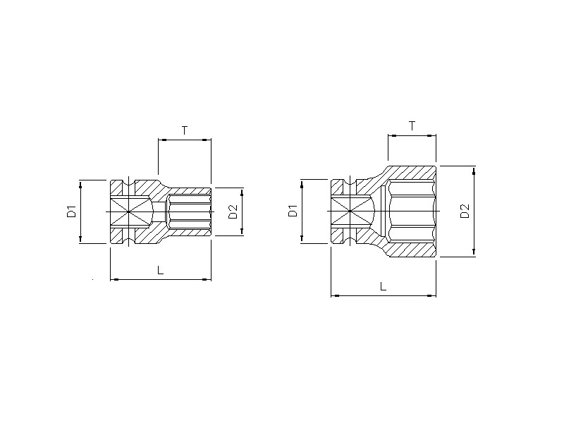 Werkzeug Sonic Kraft-Stecknuss 1/2" 6-kant 21mm 33521