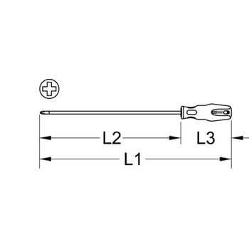 ERGOTORQUEplus Schraubendreher, PH2, 405mm