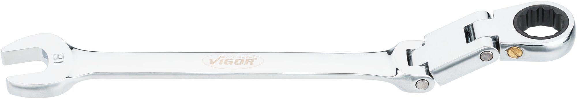VIGOR Doppelgelenk Ratschen-Ring-Maulschlüssel · V6752-18 · Außen Doppel-Sechskant Profil, Außen Sechskant Profil · 18 mm